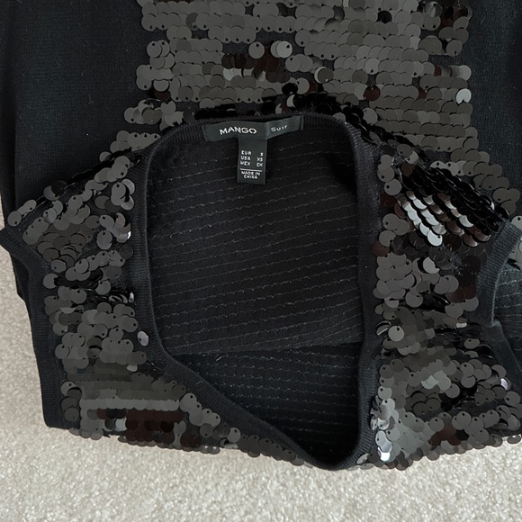 Mango Sequin Ribbed Knit Dress size XS - Picture 4 of 4